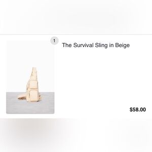BEIS - Survival Sling Bag - No longer made - Beige